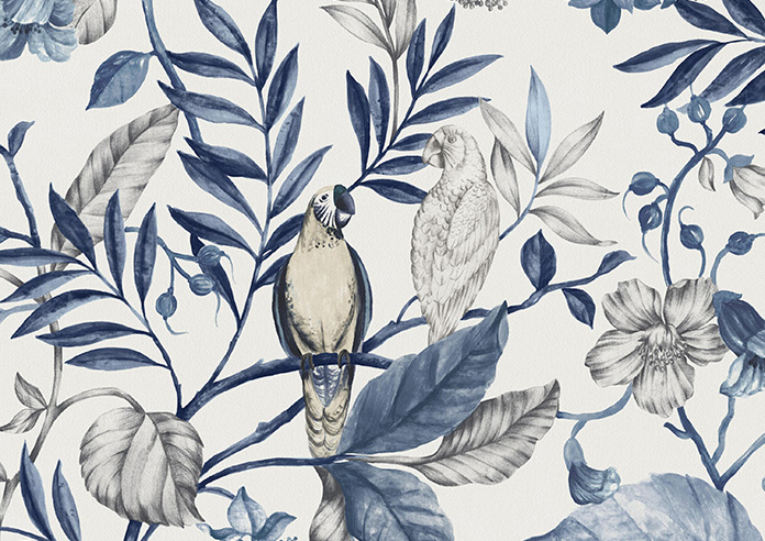 Iquitos, Indigo - Roman Blind - Image 7